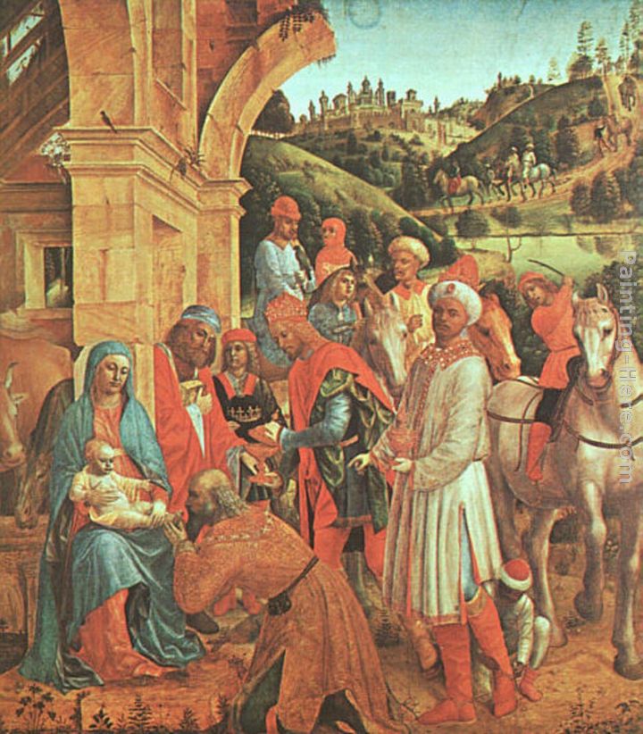 The Adoration of the Kings painting - Vincenzo Foppa The Adoration of the Kings art painting
